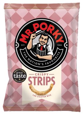 MR PORKY Crispy Strips - 14 x 35g Savoury Pork Snack Packs