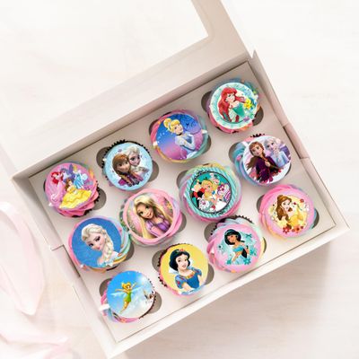 Princess Edible Wafer Rice Paper Cupcake Topper Cake Decoration Pack of 22