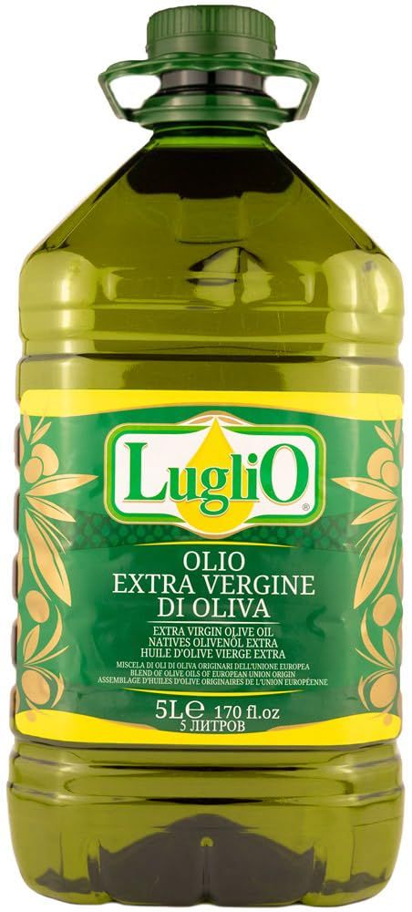 Olio Luglio - Extra Virgin Olive Oil (5 Litre) Cooking Oil &amp; Salad Dressing Bulk PET Bottle