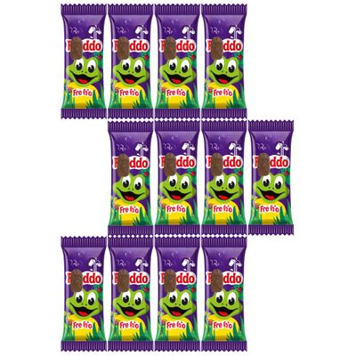 Chocolate Bars 12 Multipack - Fredo Frog Chocolate Bars 18g x 12 - Milk Chocolate Treats in a Fun-Sized Multipack, Ideal for Snacking, Gifting, and Sharing