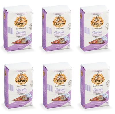 6X Farina Molino Caputo Nuvola Pizza Napoli Pizza Flour for Light Dough 1kg 100% Natural