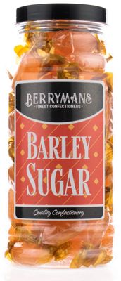 Original Barley Sugar Retro Boiled Sweets Gift Jar by Berrymans Sweet Shop - Classic Sweets, Traditional Taste.