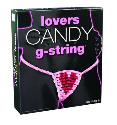 Perfect Present Gift Great for Christmas, Birthday, Stocking Fillers, Secret Santa - Candy: Lovers G-String - Light Hearted Party Snacks - Ideal for Ladies, Women, Womens