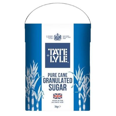 T &amp; L Granulated Pure Cane Sugar Drum with Handle (Discontinued) 3 kg