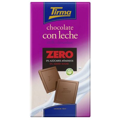 Tirma Zero No Added Sugars Milk Chocolate Gluten Free Chocolate No Added Sugars Chocolate Suitable for Diabetics 125 g