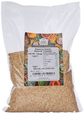Old India Sesame Seeds Natural Toasted 1kg