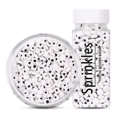 Candy Eyeballs Eyes Cake Cupcake Toppers Cookie Decorations Edible Dessert Sprinkles for Halloween Christmas Cake Cupcakes Decoration (Small)