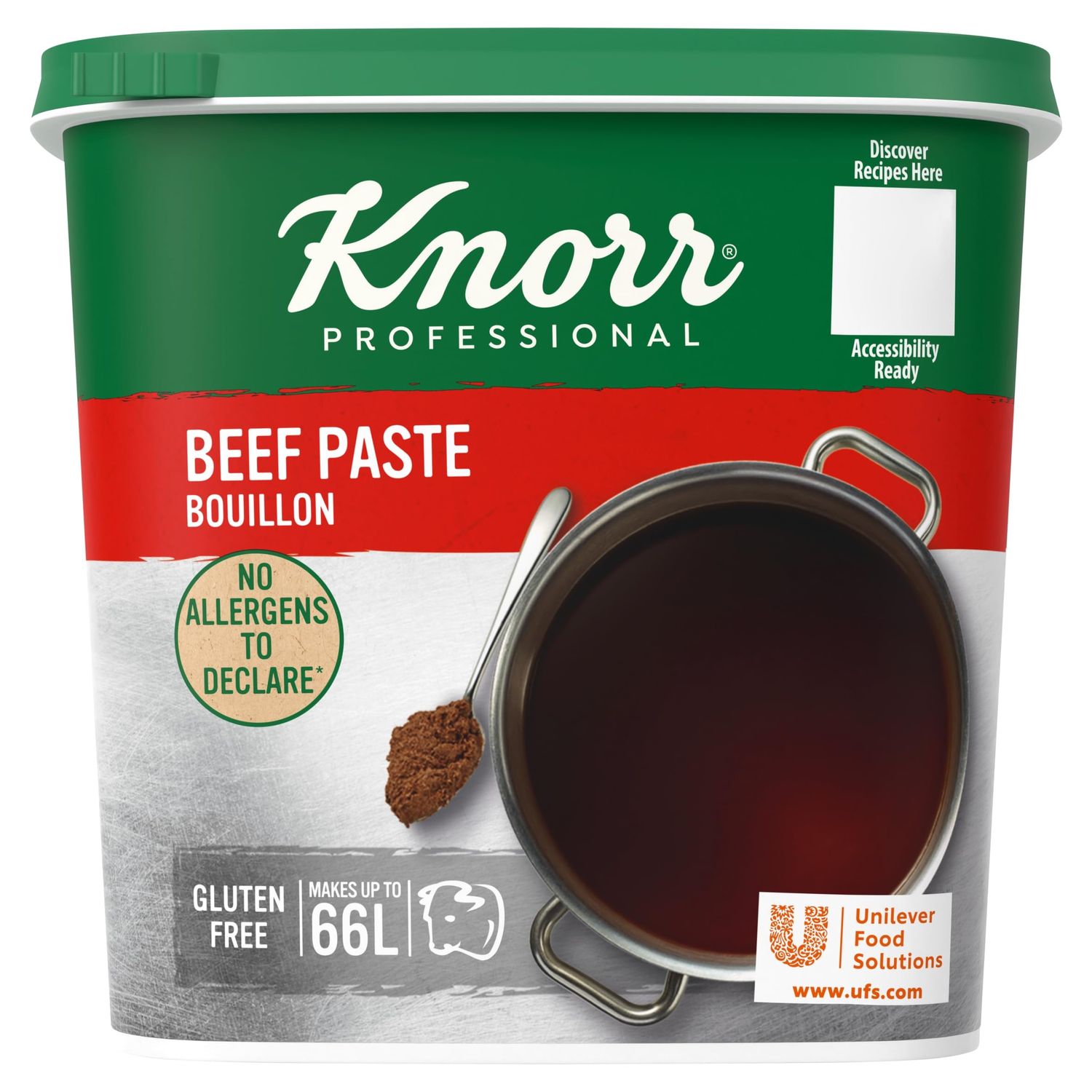 Knorr Professional Beef Paste Bouillon, Rich Beef Base for Soups, Stocks and Broths, 1 kg