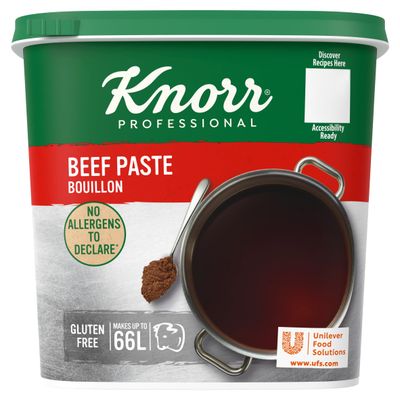 Knorr Professional Beef Paste Bouillon, Rich Beef Base for Soups, Stocks and Broths, 1 kg