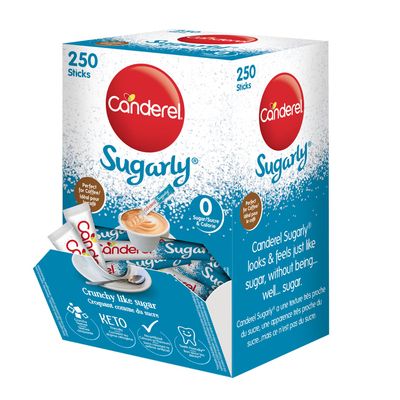 Canderel Sugarly Sticks 250g - Vegan and Keto Friendly Sugar Alternative - 1 Pack