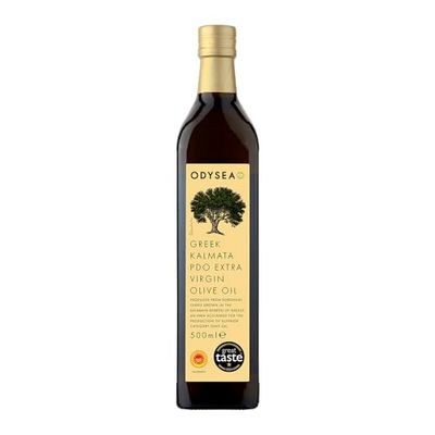 Odysea PDO Kalamata Extra Virgin Olive Oil, Glass Bottle (500ml)