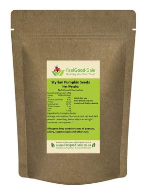 1kg European Pumpkin Seeds from Austria (dark green pumpkin seeds from the original Styrian pumpkin)
