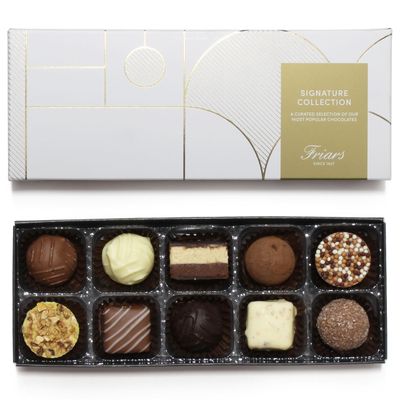 Friars Signature Chocolate Collection 10 Luxury Assorted Belgian Chocolates Ideal Present for Special Occasions, Birthday, Valentines, Anniversary