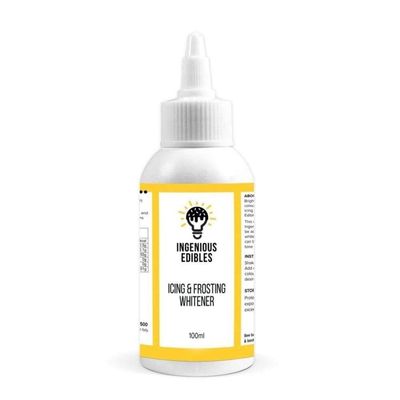 Ingenious Edibles Icing &amp; Frosting Whitener, White Food Colouring, 100g