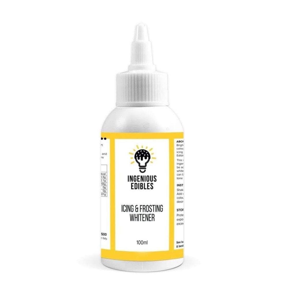 Ingenious Edibles Icing &amp; Frosting Whitener, White Food Colouring, 100g