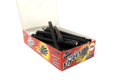 FLYERS Liquorice with Fruit Crystal Centre 60 Pieces