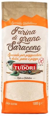 Molino Tudori - Raw Natural Buckwheat Flour (1Kg) Gluten Free GMO Free