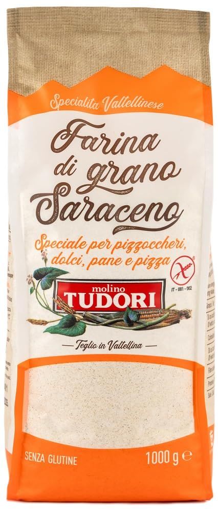 Molino Tudori - Raw Natural Buckwheat Flour (1Kg) Gluten Free GMO Free