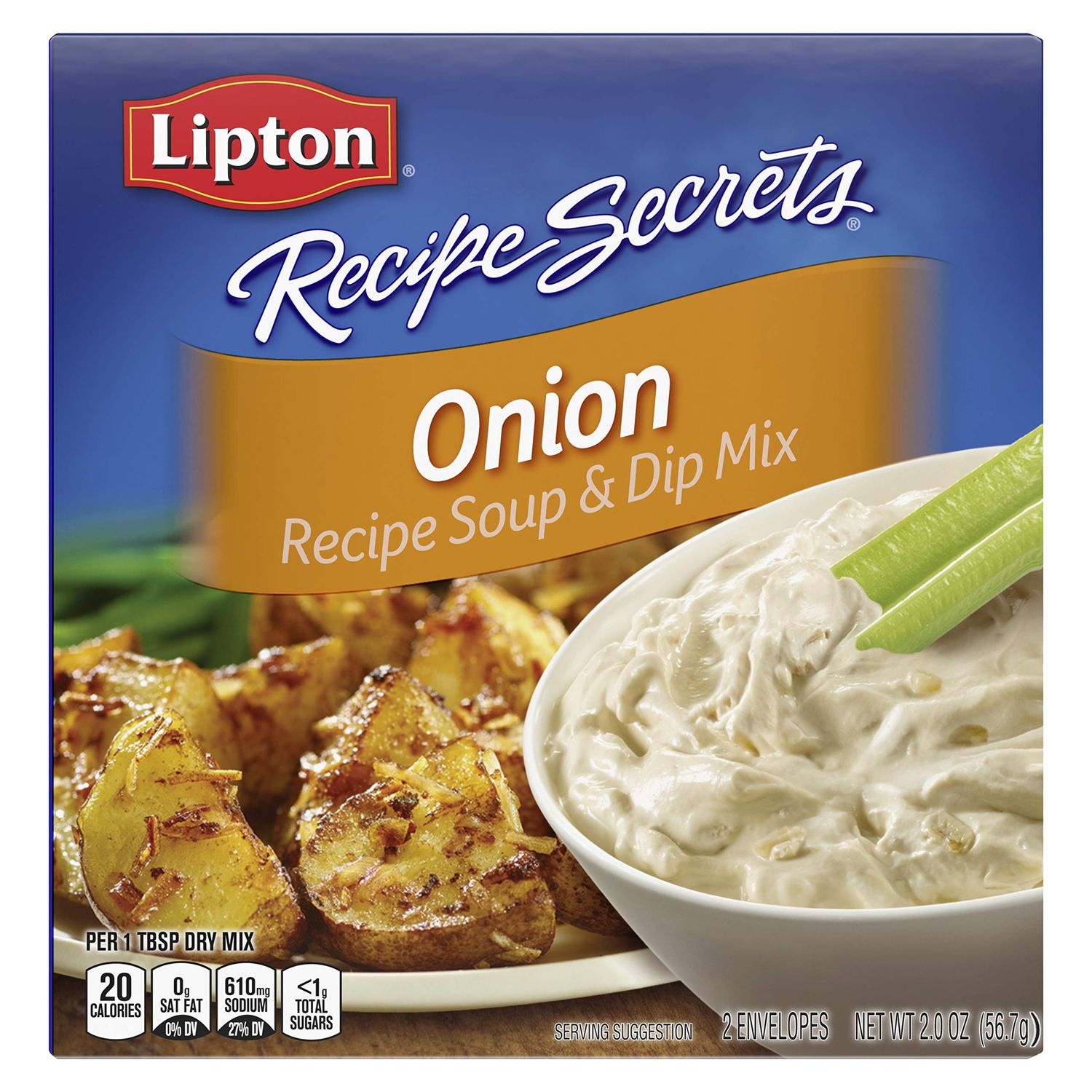Lipton Recipe Secrets Onion Recipe Soup &amp; Dip Mix 56.7g Box