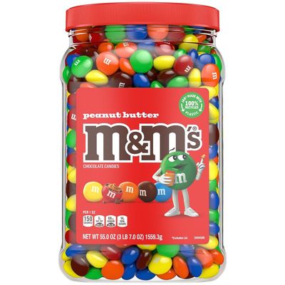 M&amp;M'S Peanut Butter - Peanut Butter Chocolate Candy USA, 55 oz - 1.559 kg