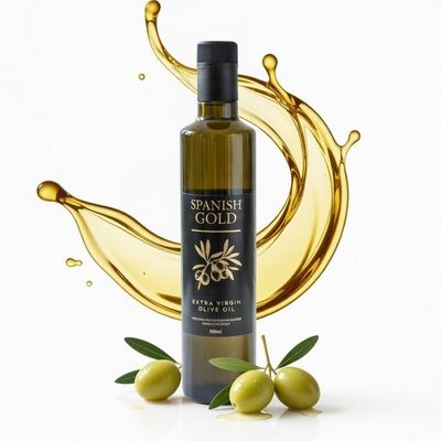 100% Spanish Gold EVOO - High Polyphenols Early Harvest Limited Quantity Made in small batches Cold Pressed Rich in Antioxidants Extra Virgin Olive Oil 500ml Bottle