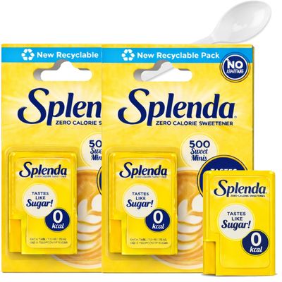 Splenda Sweet Minis Sweetener Tablets Zero Calorie Sucralose 1000 Count (2 x 500) Sugar-Free &amp; Pocket-Sized Includes Reusable Tea Spoon Perfect for Tea &amp; Coffee Sweetener