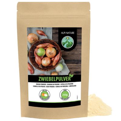 Alpi Nature Onion Powder 250g 8.8 oz, Ground Dehydrated Onions, Onion Powder for Cooking