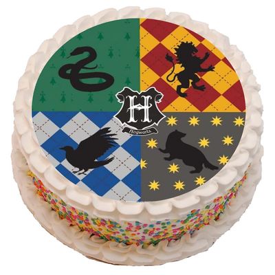 Potter Movie Themed PRECUT Cake Topper 7.5 Inch Round Edible Icing Sheet Birthday Decoration