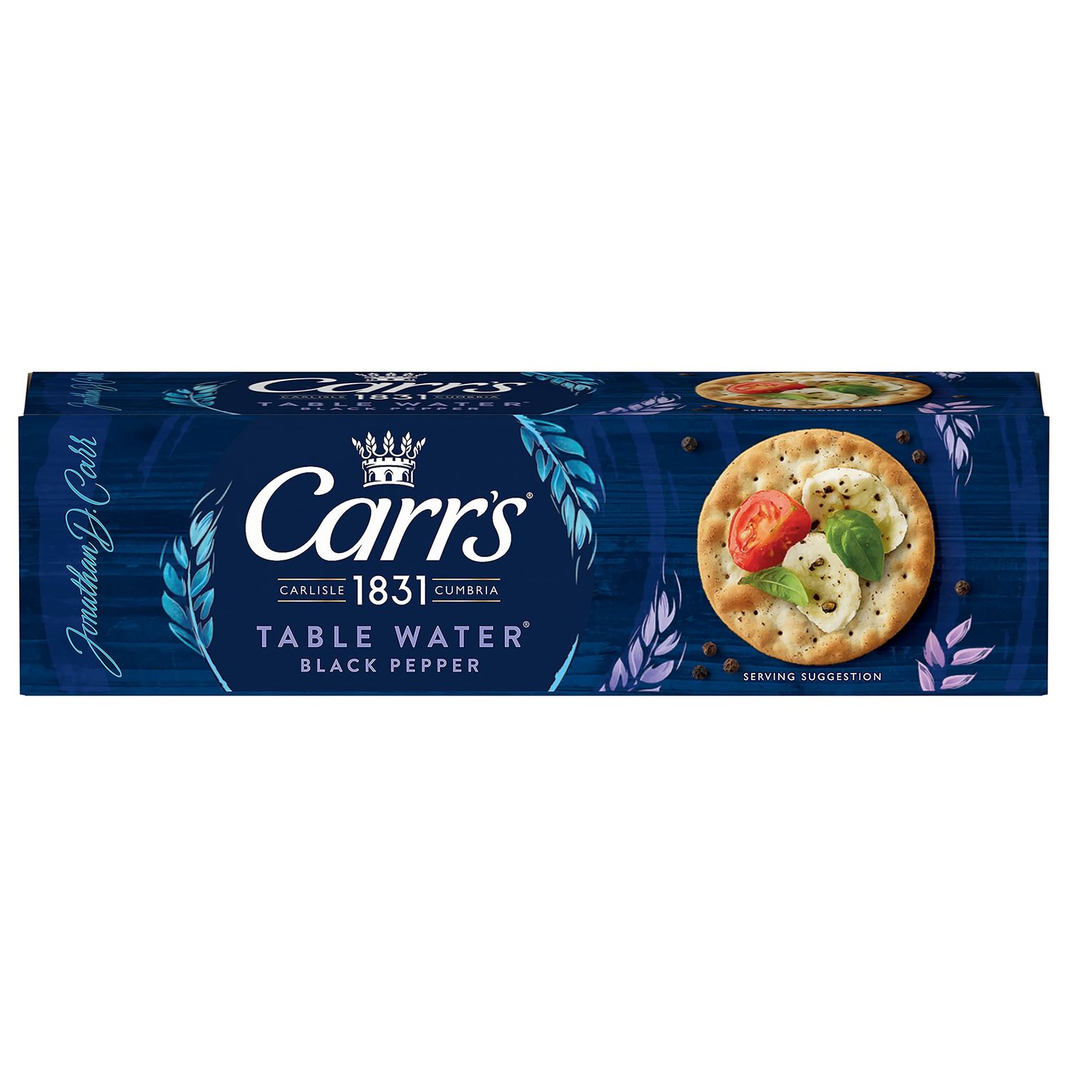 Carr's Table Water Cracked Black Pepper Crackers 125g