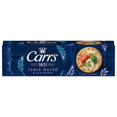 Carr's Table Water Cracked Black Pepper Crackers 125g