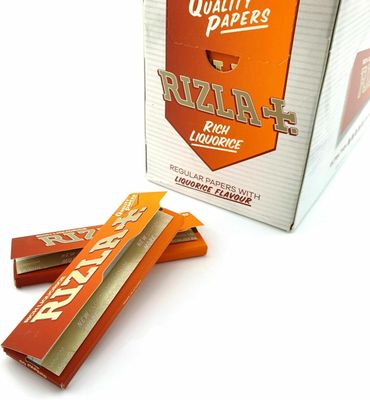 Rizla Regular Liquorice Rolling Paper Pack Of 20 Booklets