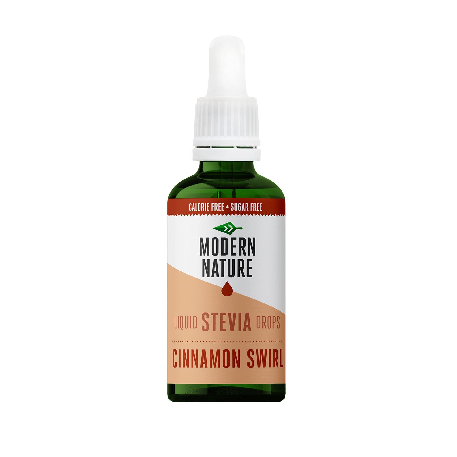 Modern Nature Cinnamon Flavour Drops Sugar Free Coffee Syrup, Liquid Stevia Sweetener, Zero Calorie, Natural Sweetner Flavor Drops Perfect for Coffee, Protein Shakes, Baking &amp; Drinks - 50ml