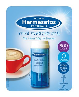 Hermesetas Mini Sweeteners 800 Tablets - Zero Calorie Sugar Free Table-Top Dispenser
