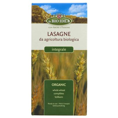 Bioidea Lasagna Whole Grain, 250 g, 1 Unit