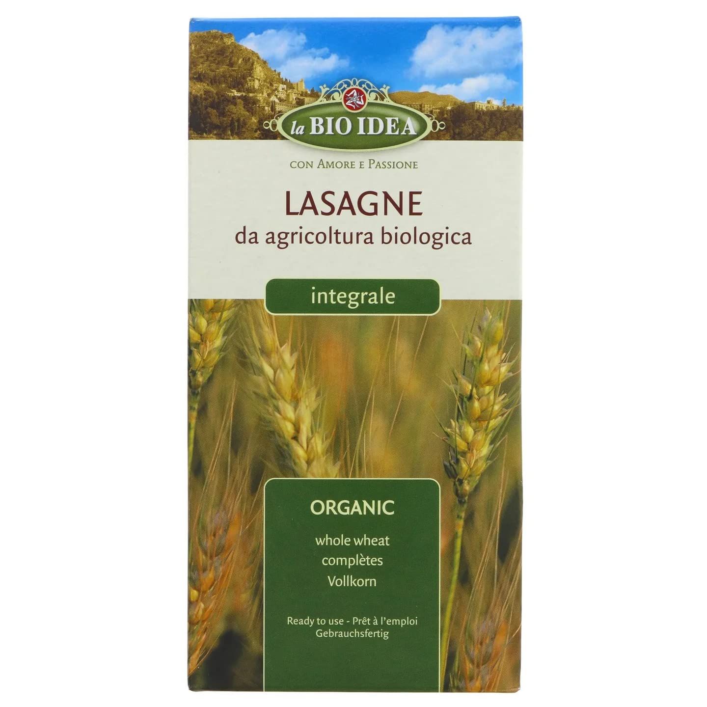 Bioidea Lasagna Whole Grain, 250 g, 1 Unit