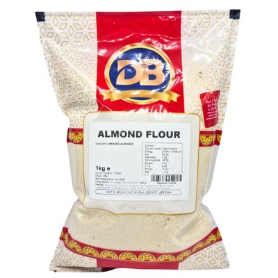 Almond Flour 1kg Blanched Ground Premium Quality Almonds, Gluten Free, Low Carb and High Fiber Blanched Almond Flour Perfect for Keto, Natural Almond Flour Suitable for Vegetarian and Vegan Diets