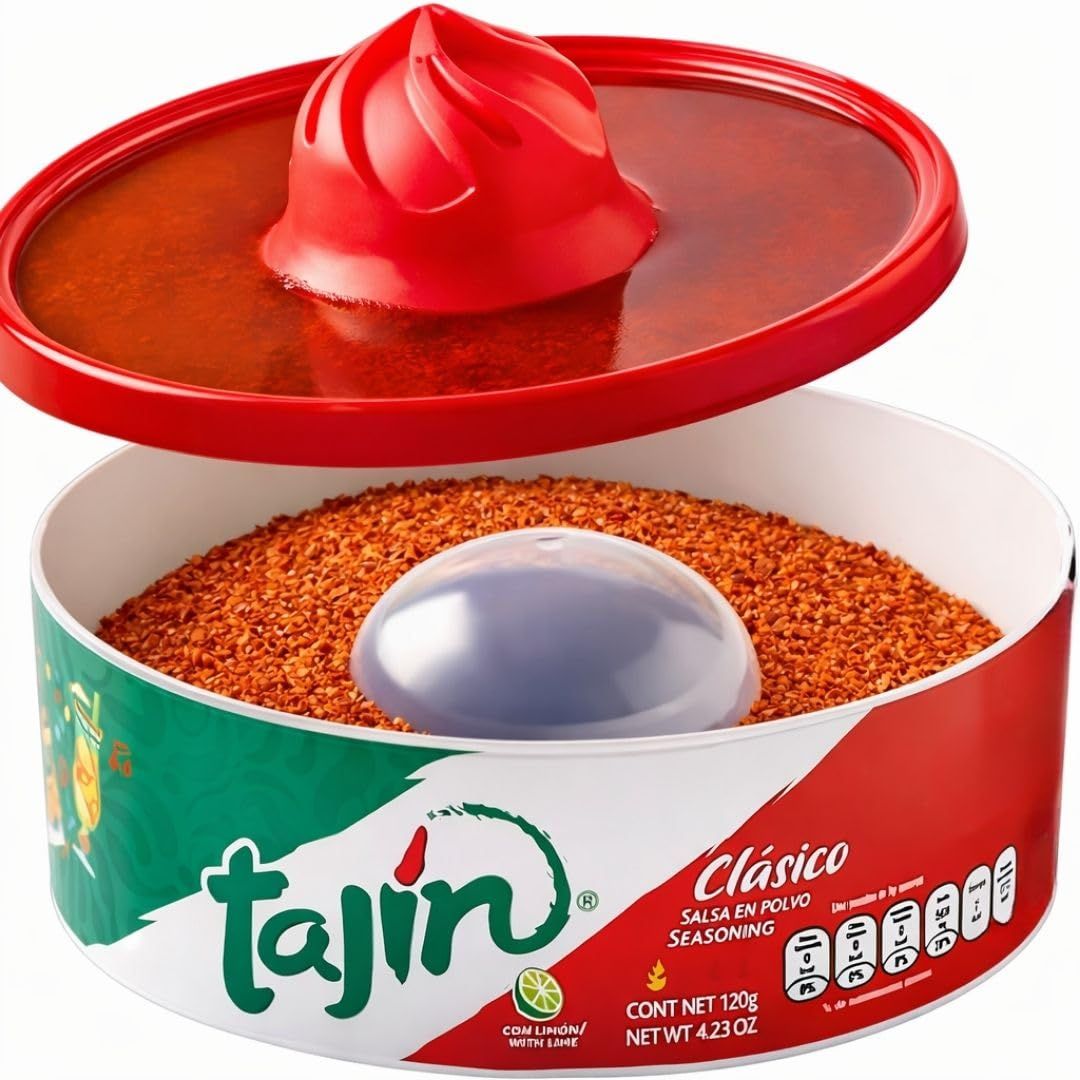 ABL Supplies Tajin Seasoning Glass Rimmer Mexican Margarita Salt Rimmer Fruit Seasoning for Drinks &amp; Cocktails 120g