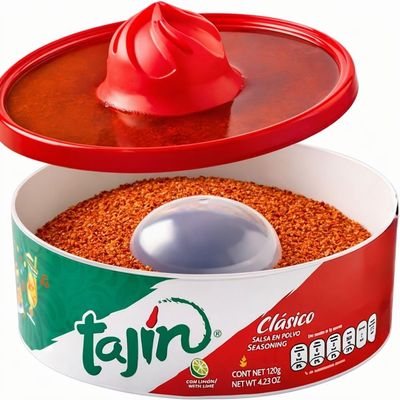 ABL Supplies Tajin Seasoning Glass Rimmer Mexican Margarita Salt Rimmer Fruit Seasoning for Drinks &amp; Cocktails 120g