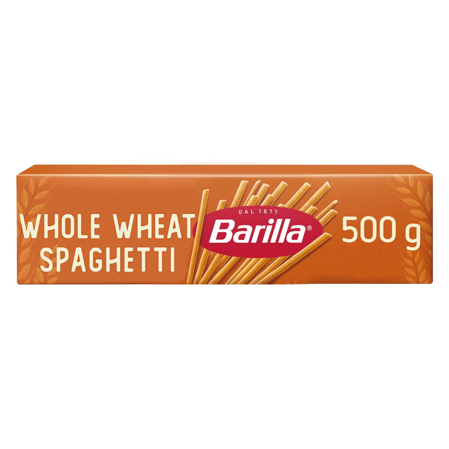 Barilla Wholegrain Spaghetti Pasta - Authentic Italian Long Cut Pasta, Whole Durum Wheat Semolina Brown Pasta - Single Pack of 1 x 500g