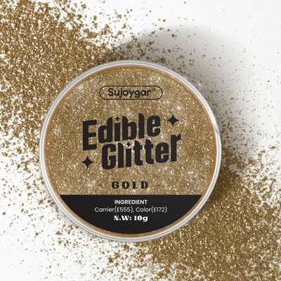 Sujoygar® Gold Edible Glitter for Cocktails, Drinks, Cakes, Cookies & Chocolates Luster Gold Dust Edible for Party Decorations Edible Drink Glitter 10g(50 Servings) Sujoygar® Gold Edible Glitter for Cocktails, Drinks, Cakes, Cookies & Chocolates Luster Gold Dust Edible for Party Decorations Edible Drink Glitter 10g(50 Servings)