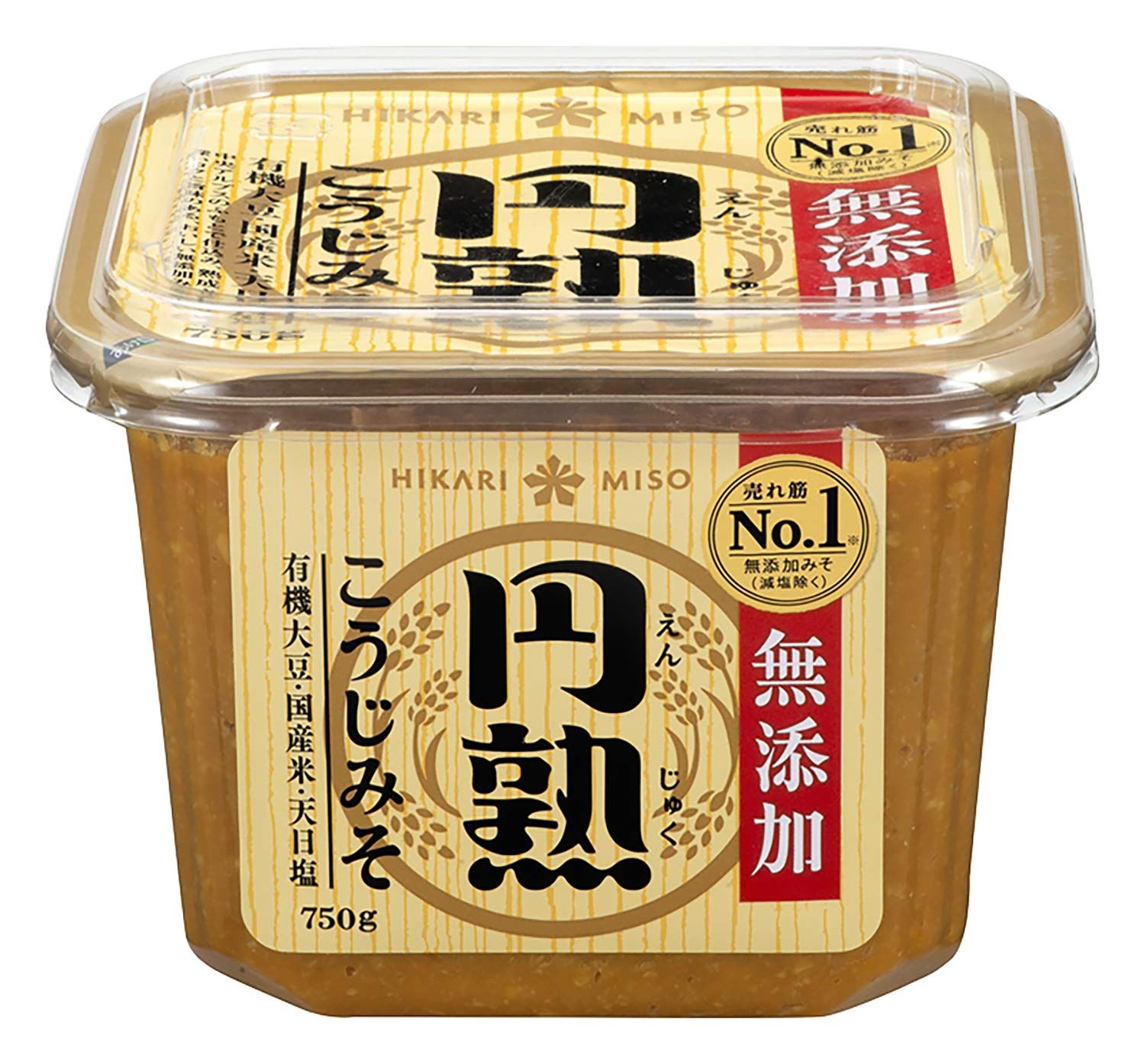 Hikari Miso - Enjuku Koji Miso Mutenka Cup 750g Authentic Japanese Aged Miso Paste Rich Umami Flavor Perfect for Soups, Marinades &amp; Traditional Japanese Cooking