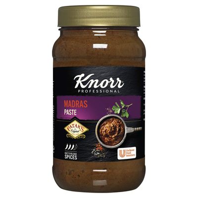 Knorr Patak's Professional Madras Paste, Aromatic Indian Cooking Paste for Curries, 1.1 kg