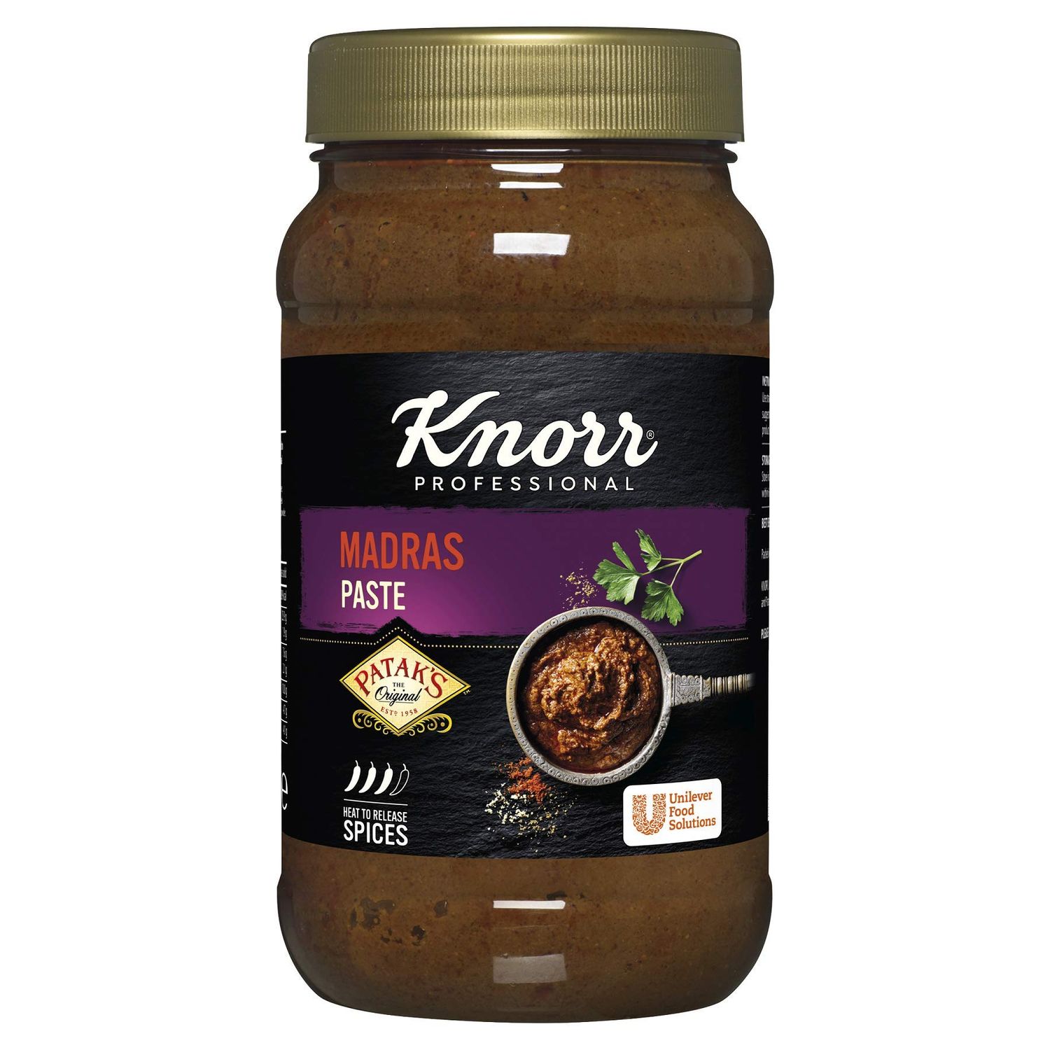 Knorr Patak's Professional Madras Paste, Aromatic Indian Cooking Paste for Curries, 1.1 kg