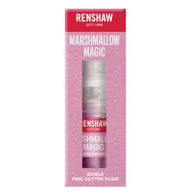 Renshaw Edible Glitter Pump, Marshmallow Magic (Pink), High Shine Glitter, 4 g (Pack of 1)