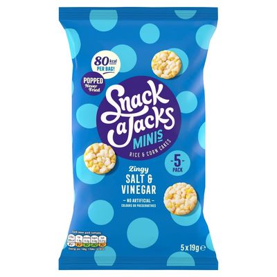 Snack A Jacks Salt&amp;Vinegar 5 x 19g