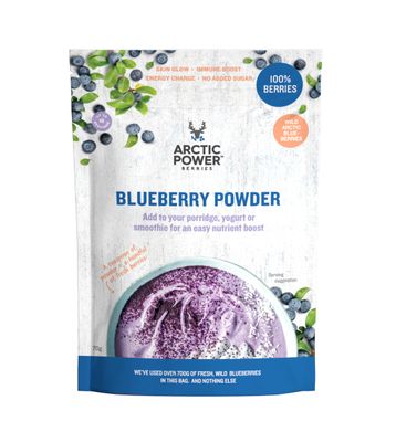 Arctic Power Berries 100% Wild Blueberry Powder 70g, Nutrient Rich Wild-grown Blueberries from Nordic forests, Natural, Nutrient Boost for Breakfast Bowls, Smoothies, Porridge
