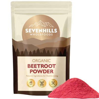 Sevenhills Wholefoods Organic Beetroot Powder 200g - Natural Food Colouring - Superfood - Vegan, Kosher, Non-GMO