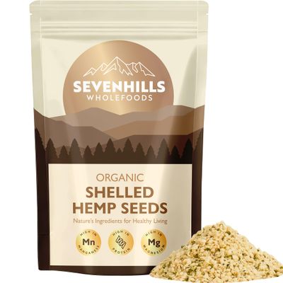 Sevenhills Wholefoods Organic Raw Shelled Hemp Seeds 500g