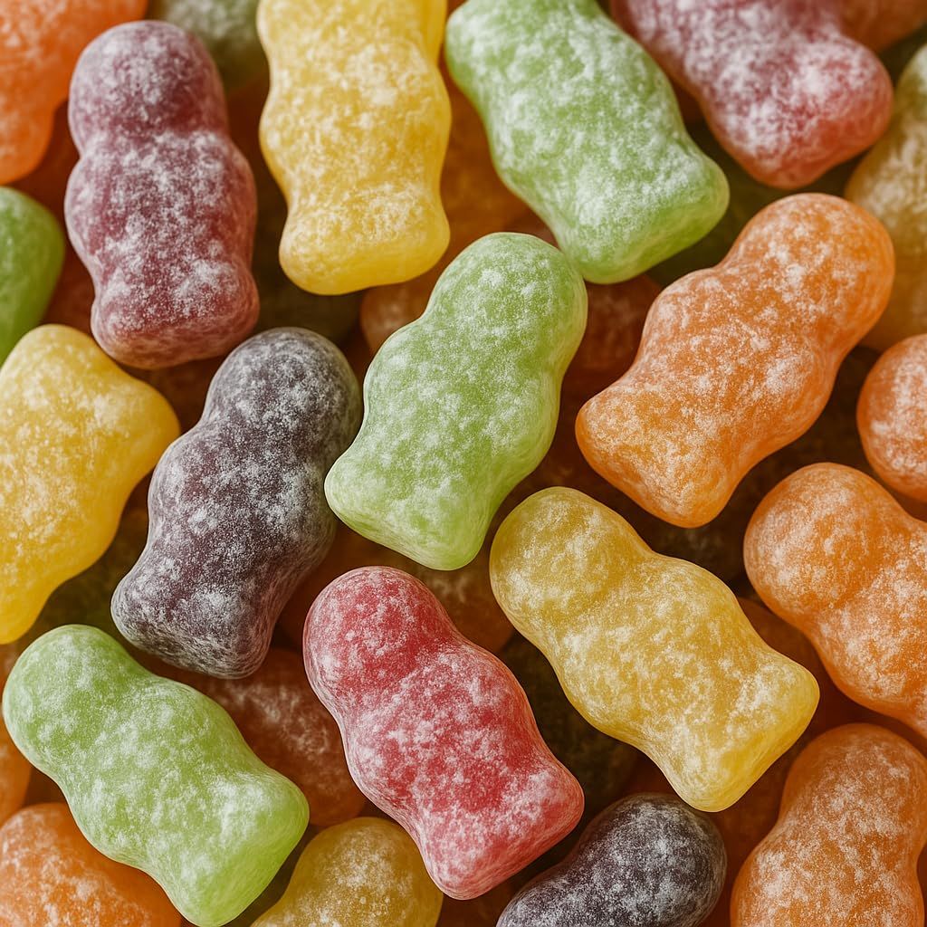 1kg Jelly Babies Sweet - Assorted Dusted Jelly Babies Fruit Flavoured Soft Sweets, Classic British Sweet - Bulk Pick And Mix Sweets