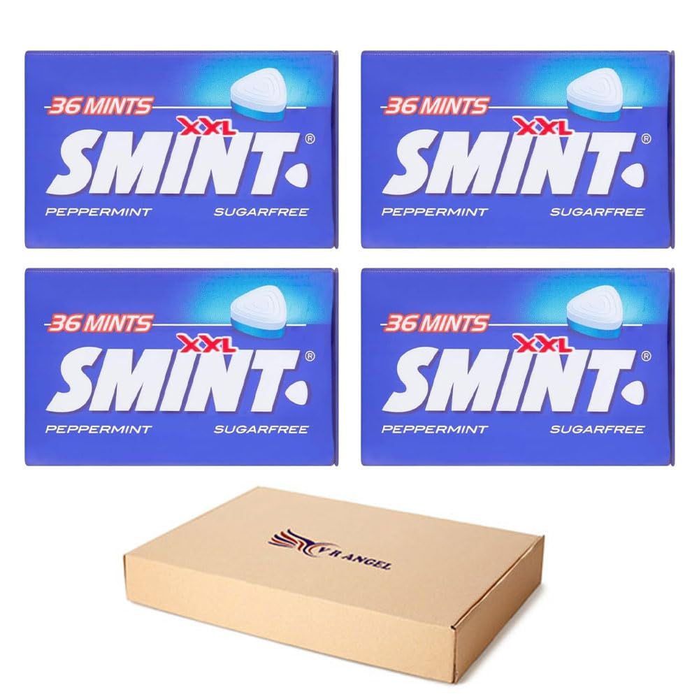 Smint Peppermint XXL 4 Packs Convenient 25g Tins Sold By VR Angel